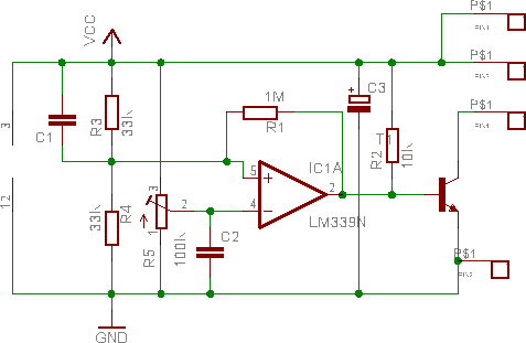 Schematics of thermocontrolled fan