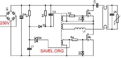 Power Saving lamp schematics