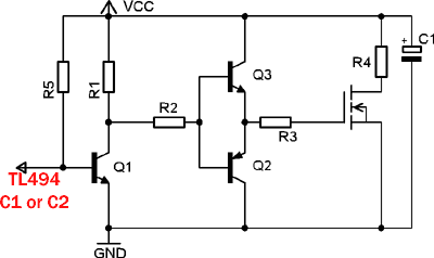 Totem pole driver circuit