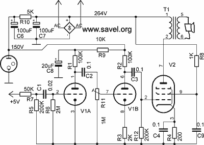 Tube amp circuit diagram