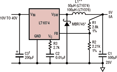 positive switching regulator