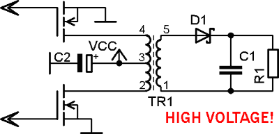 Step up transformer