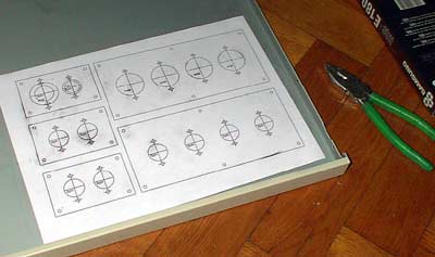 Tube amp case: making the holes