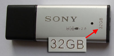 32G Sony fake flash