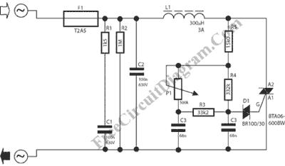 lamp dimmer circuit schematics