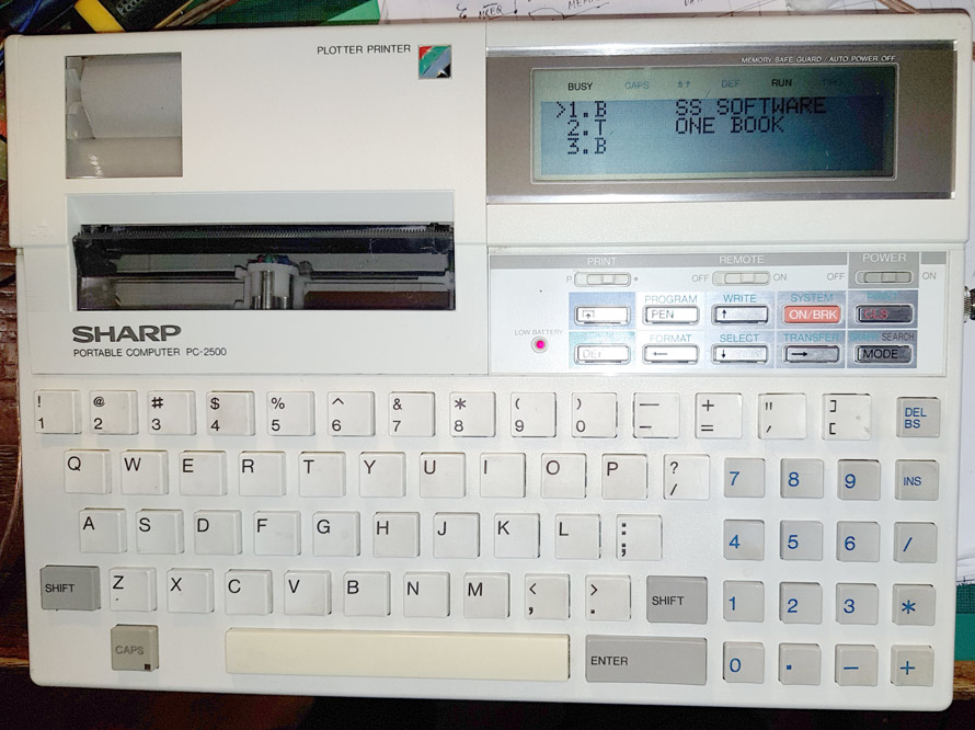 Sharp PC-2500 repair