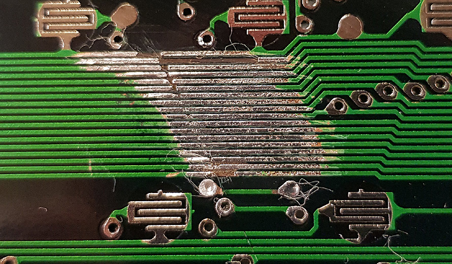 cleaning PCB and applying fresh solder