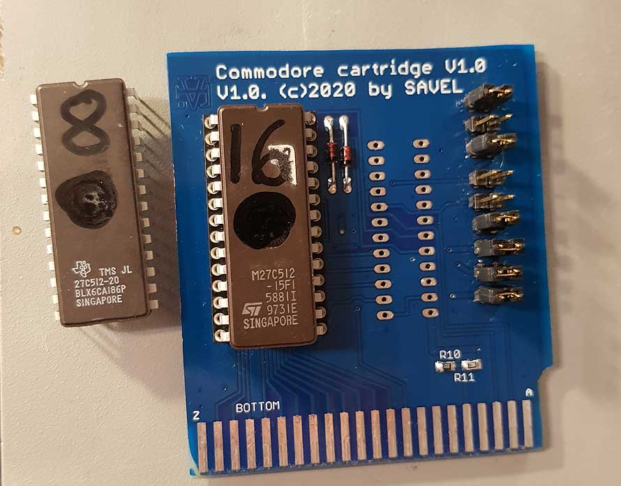 Selfmade universal 8K/16K cartridge for commodore 64