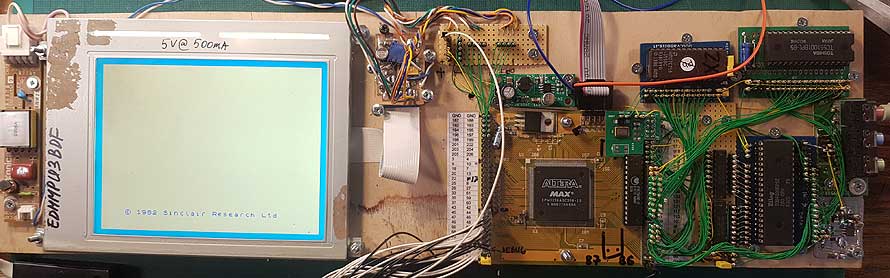 ZX Spectrum with LCD interface in CPLD