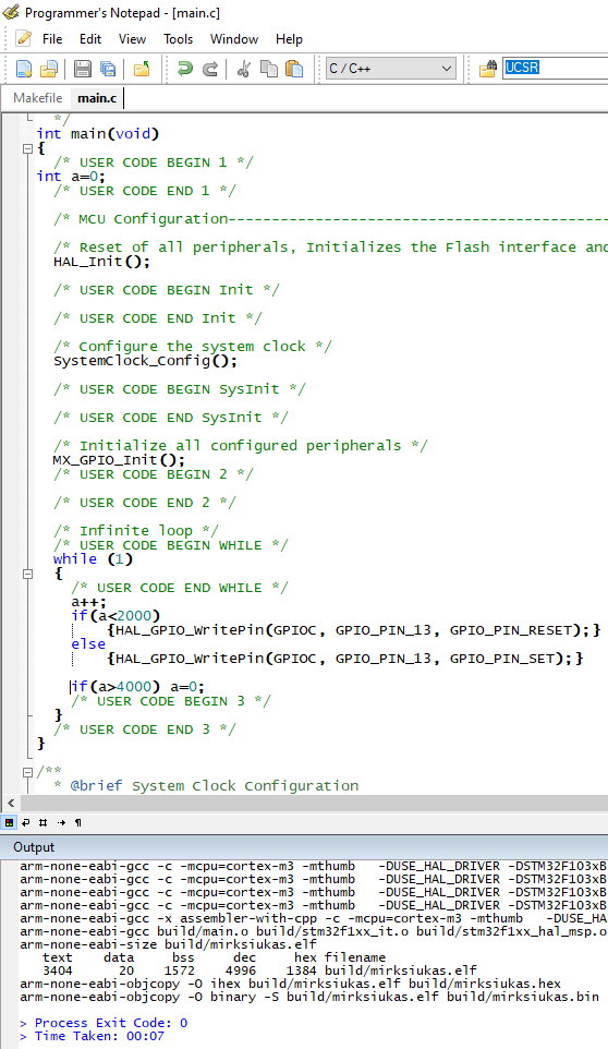 STM32cubemx tutorial starting first project